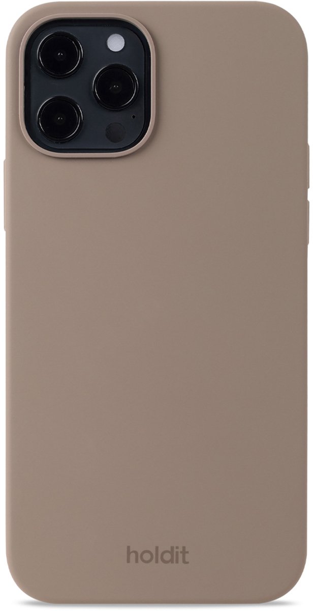 Holdit Silicone Case geschikt voor Apple iPhone 12 (Pro) - Mocha Brown