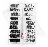 600 Stks 12 Soorten Kleine Schroeven Moeren Assortiment Kit Kleine Zware Roestvrijstalen Moer Bout Assortiment Kit M1 M1.2 M1.4 M1.6 voor Horloges Brillen Elektronica