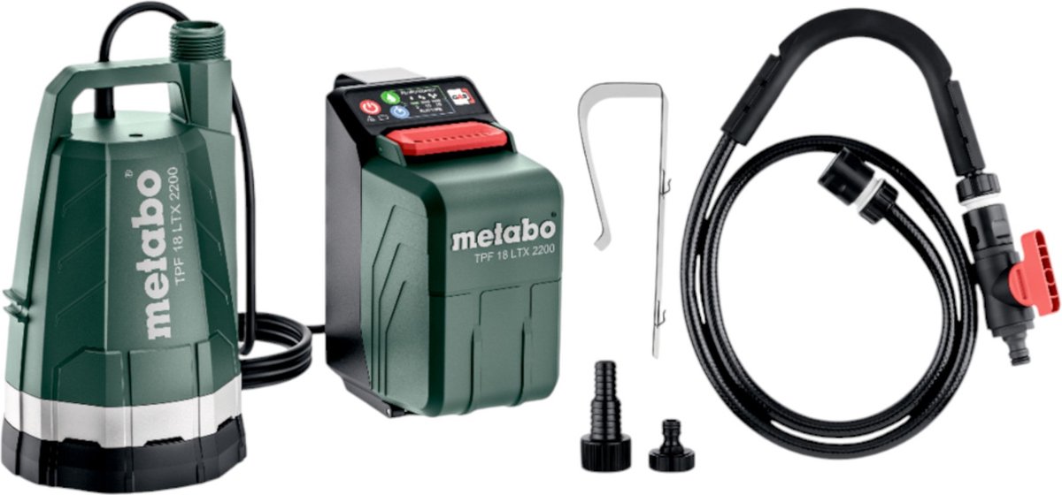 Metabo TPF 18 LTX 2200 18V LiHD Accu Dompelpomp - 2200 L/h - 2,2bar