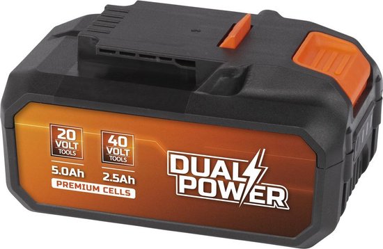 Powerplus Bladblazer/-zuiger borstelloos 40V set incl. batterij 2x20V 2.5Ah en lader + handschoenen - POWDPGBVS1- tuingereedschap van Powerplus — afbeelding 3