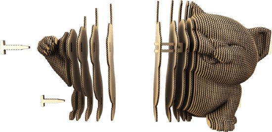 Cartonic - TRIO DE CHATONS - Puzzle 3D - puzzles - DIY- enfants et adultes