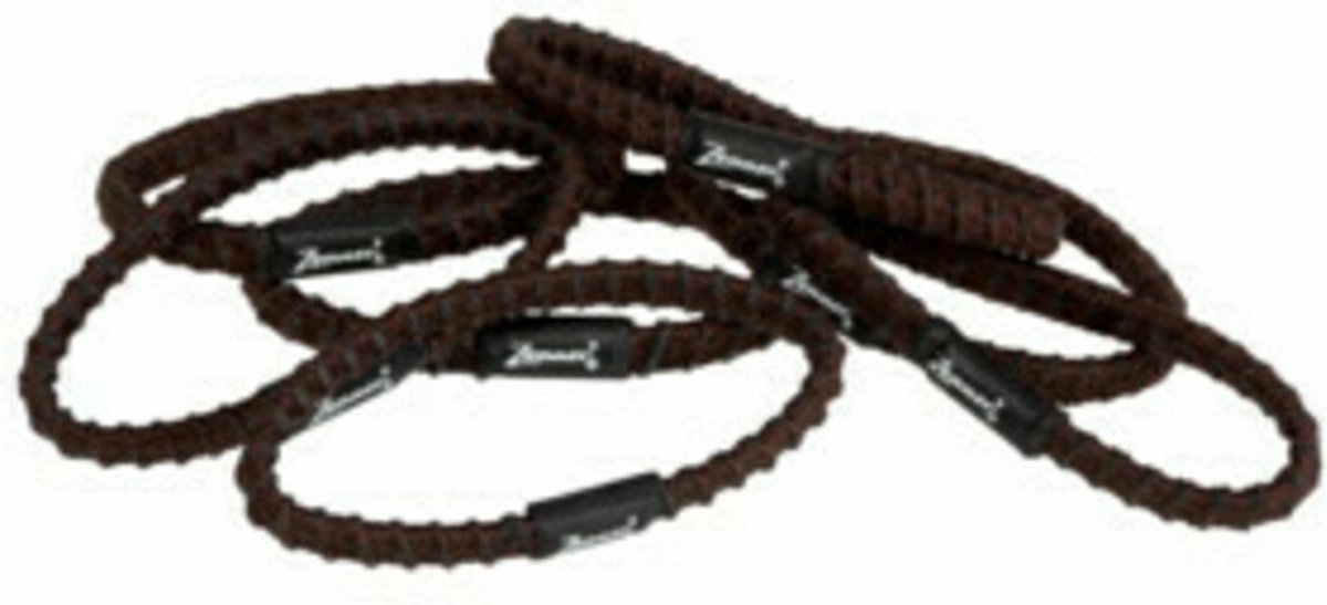 Zenner Elastieken Stay in Hair Bruin 7 stuks