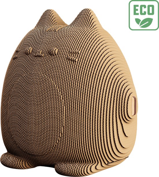 Cartonic - TIRELIRE CHAT MIGNON - Puzzle 3D - puzzles - DIY- enfants et adultes