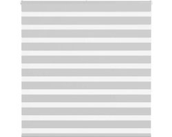 vidaXL - Zebra - rolgordijn - 140x150 - cm - stofbreedte - 135,9 - cm - lichtgrijs