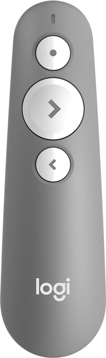 Logitech R500S - Draadloze Laser Presenter - Presentatieklikker - Bluetooth - Grijs