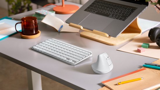 Logitech Lift - Verticale ergonomische muis - Rechtshandig - Wit