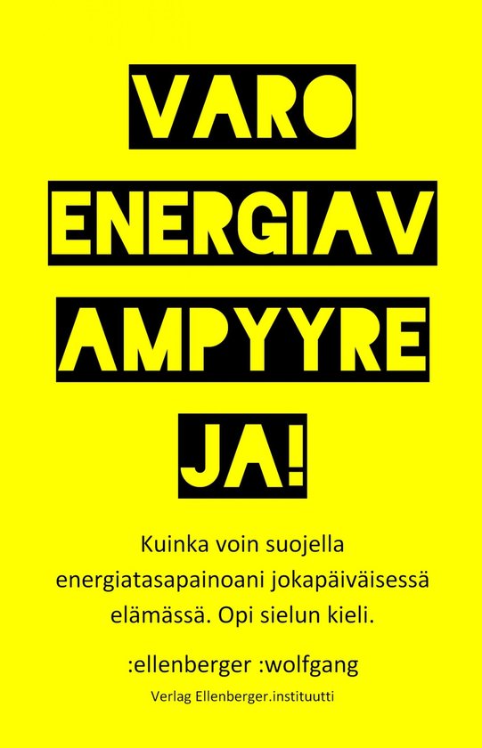 Varo energiavampyyreja! - cover
