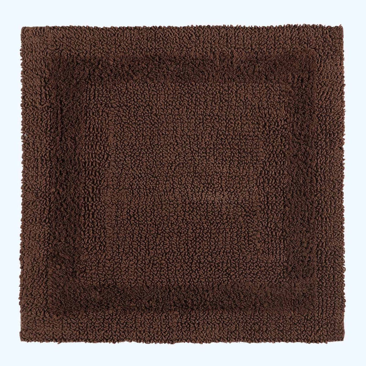Homescapes douchemat bruin 50x50 cm gemaakt van 100% katoen