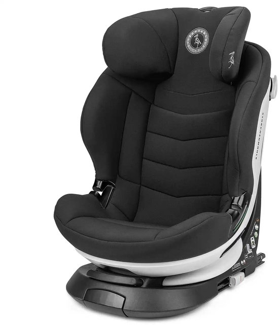 Storchenmühle Niki Next autostoel Onyx - i-Size - Lengte kind 100- 150 cm - Ong. 3-12 jaar - Draaibare autostoel - antibacteriële hoes - Zwart