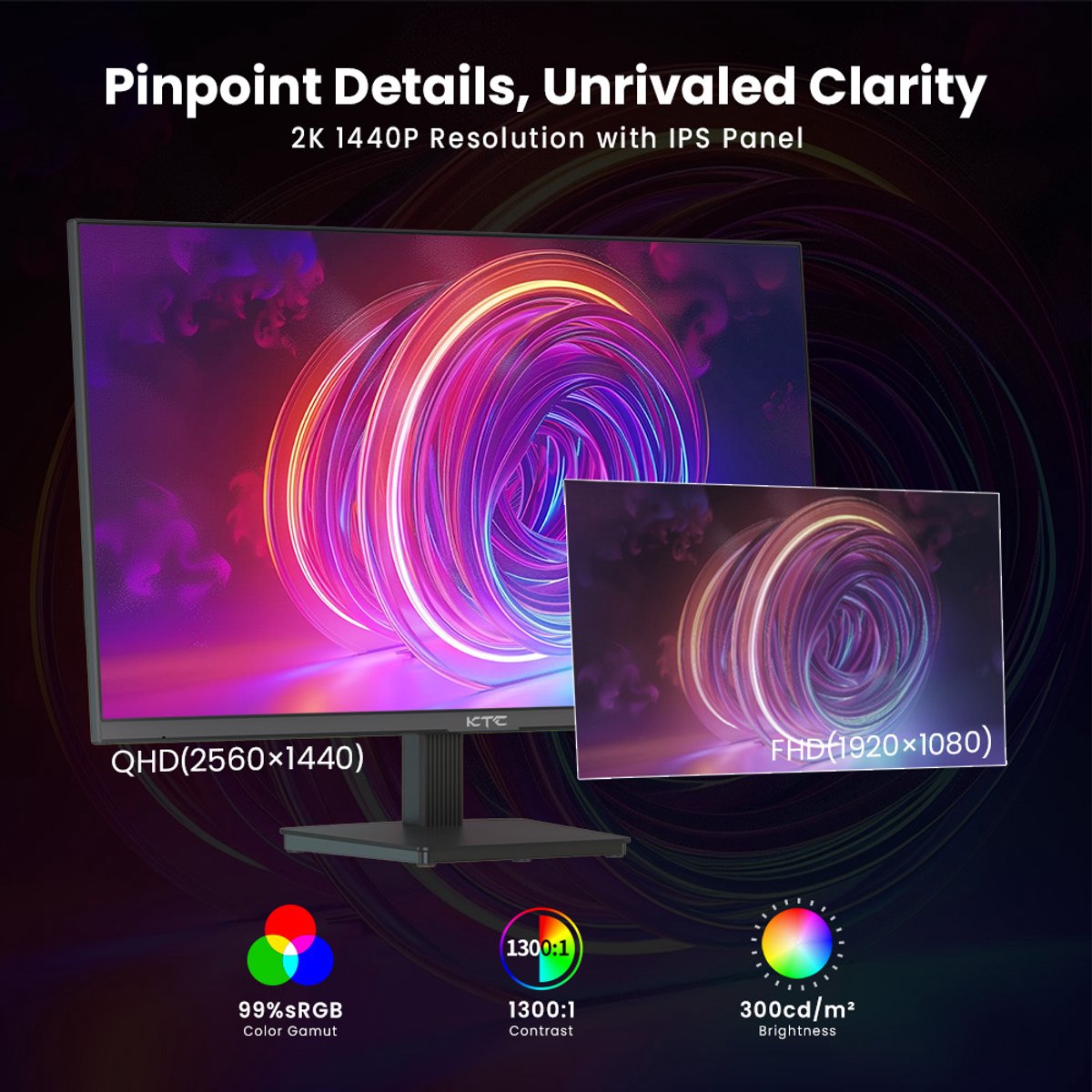 KTC H27T27 - 27" QHD Gaming Monitor thumbnail 6