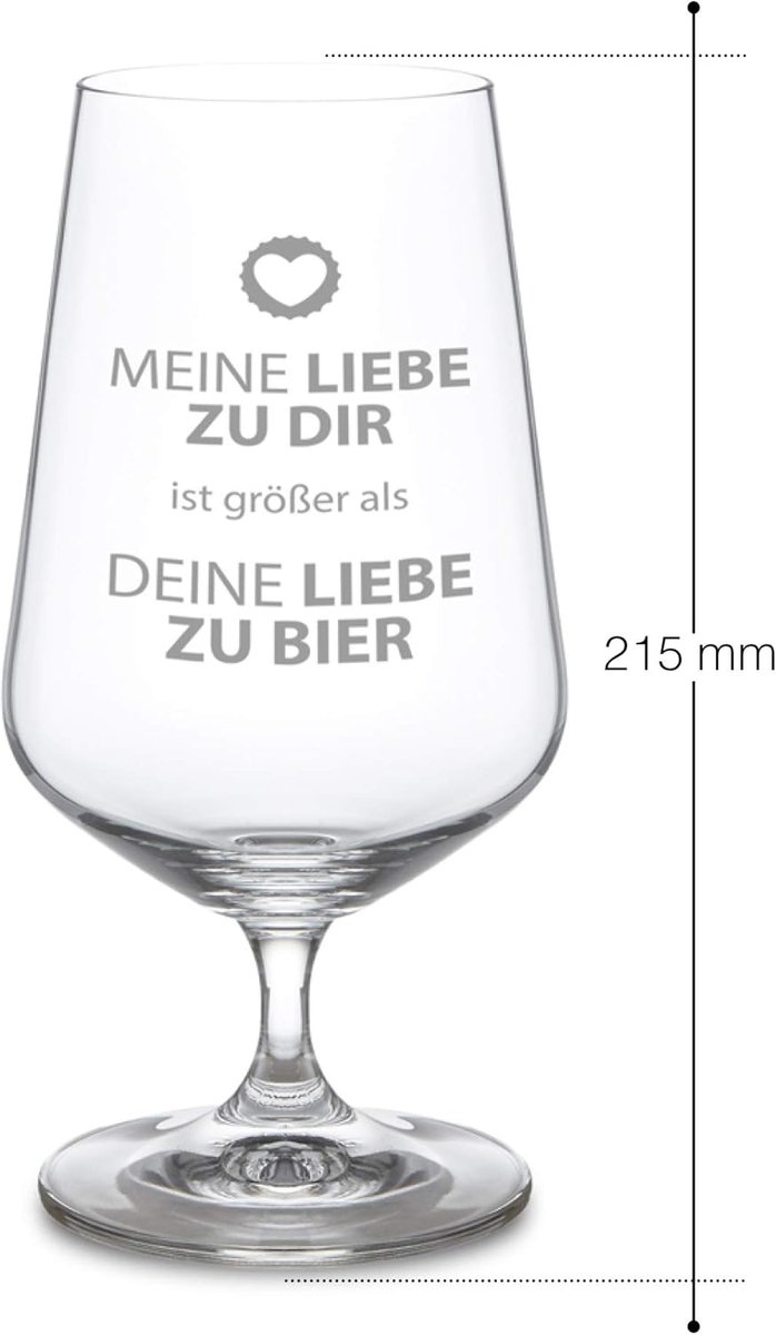 Grappig Bierglas met Gravure - Originele Cadeau-ideeën - 0,4 l