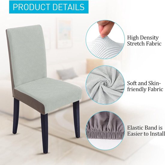 Set van 2 transparante vierkante hoezen voor kapsalonstoelen, compatibel met de meeste standaardstoelen, versterkte transparante hoezen met precisie genaaid voor Set van 2 transparante vierkante hoezen voor kapsalonstoelen, compatibel met de meeste standaardstoelen, versterkte transparante hoezen met precisie genaaid voor