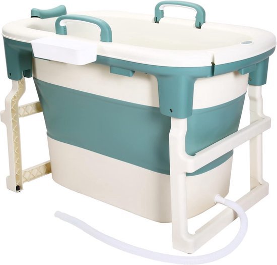 Opvouwbaar Bad 132 Cm YARDIN Opvouwbare Badkuip, 132 × 61 × 54 Cm, Mobiel En Draagbaar Voor Volwassenen, Om Neer Te Zetten In De Douche (blauw YARDIN Draagbare Badkuip Met Display