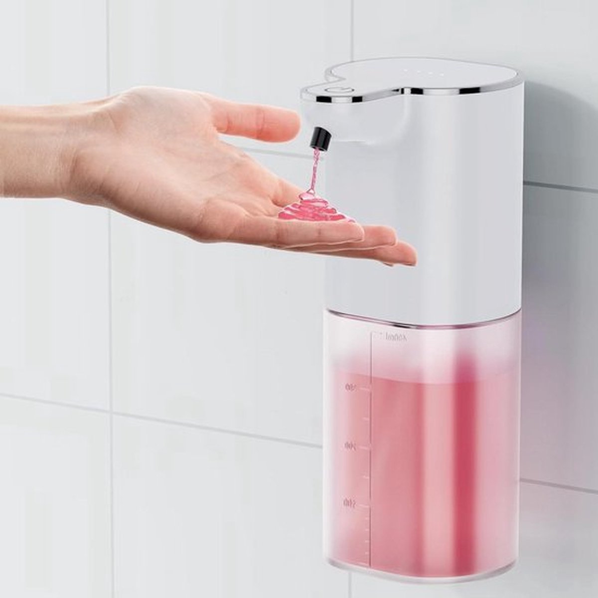 Zeepdispenser wandmontage Automatische Gel Handzeep 400 ml met Sensor IPX5 Waterdicht USB Opladen zeepdispenser wandmontage