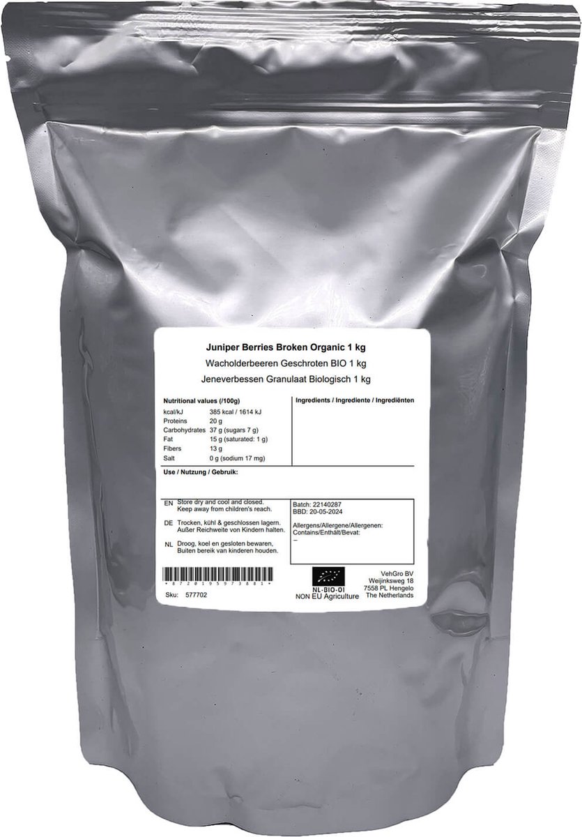 Jeneverbessen Granulaat Kiemarm - 1 Kg - Holyflavours