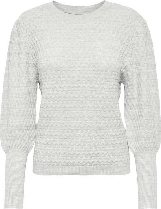 Pull pour femmes Only ONLFAYE LIFE LS O-NECK CS KNT - Cloud Dancer