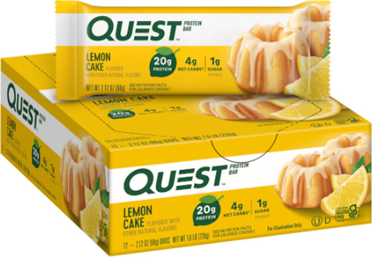 Quest Nutrition | Protein Bar | Lemon Cake | 12 Stuks | 12 x 60 gram
