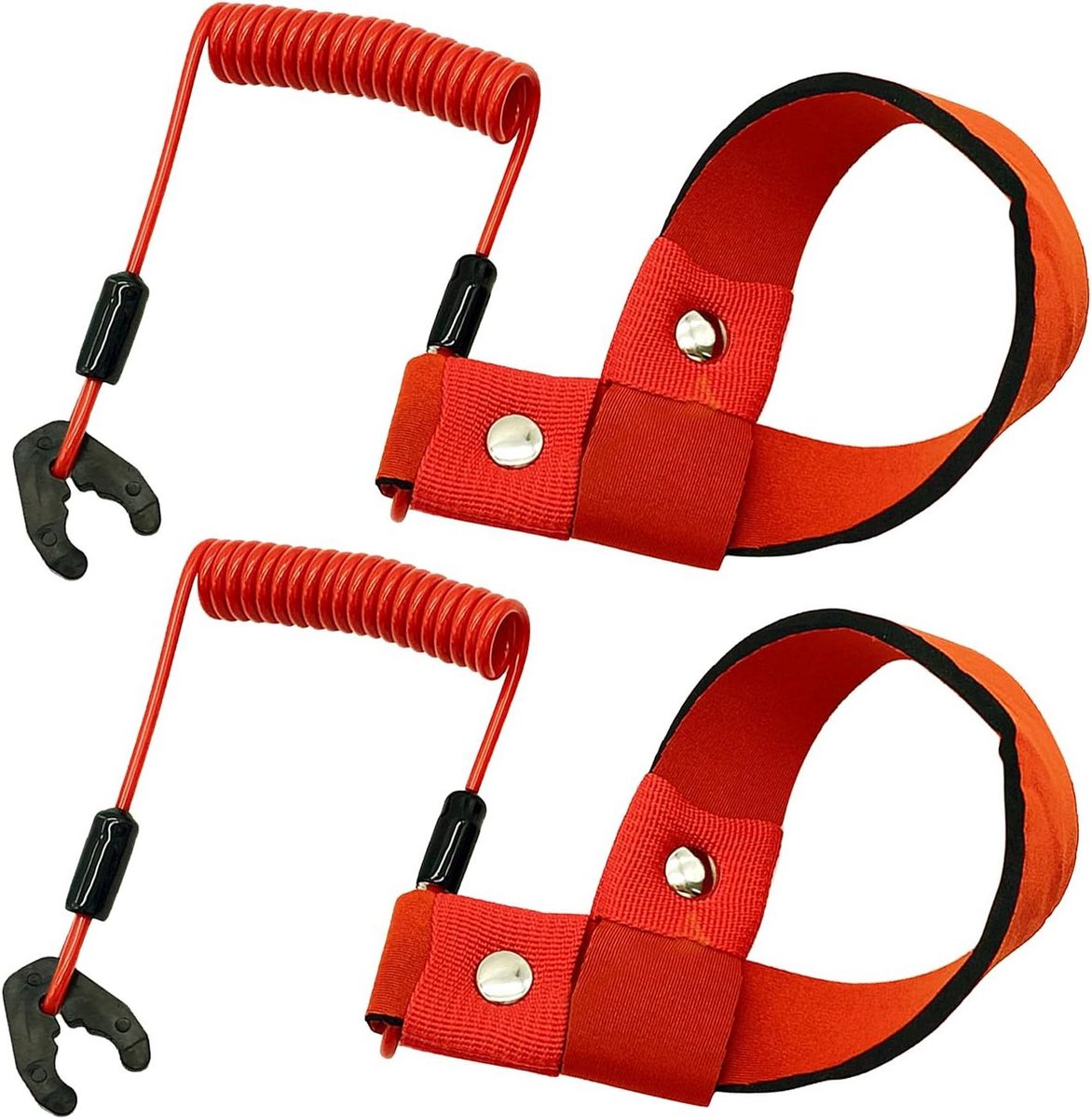 Universele Veiligheid Kill Stop Schakelaar Connector Lanyard Cord - Vervangen EW2-68348-00-00 - Compatibel met Yamaha Jet Ski - WaveRunner WaveVenture WaveRaider WaveJammer WaveBlaster FX140 - 2 Stks .