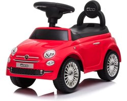 foto van Fiat 500 Loopauto - voor Kinderen - 1 tot 3 jaar - met Opbergbox - Rood