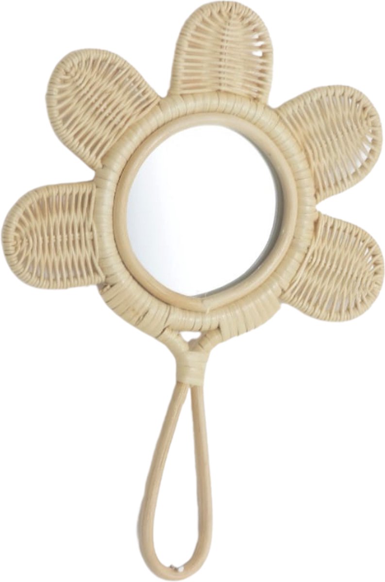 Cokos Flora Rotan Handspiegel