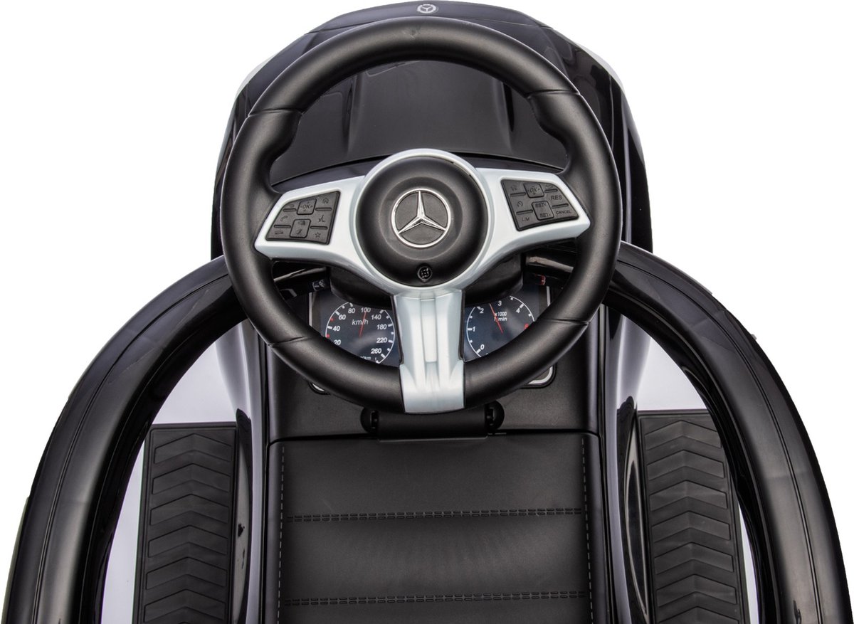 Eco Toys Wit Mercedes Benz Loopauto met Duwstang — afbeelding 12