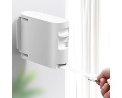 Goodivery ® Waslijn, intrekbaar, verstelbaar uittrekbaar wasrek voor binnen, wandmontage, drogen van kleding, onzichtbare waslijn voor badkamer, balkon, voor binnen en buiten (wit)