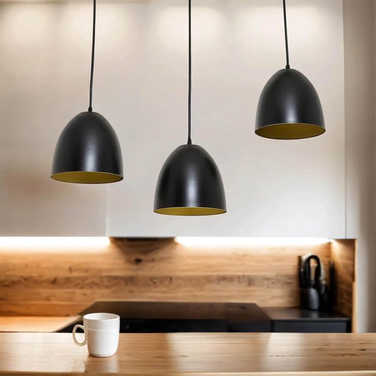 FUMIMID Hanglampen Vintage Massief Houten Hanglamp 4 Lichten Industriële Hangende Plafondlamp Zwart Metalen Plafondpaneel Retro Spots voor Eetkamer Cafe Hotel Kantoor Keuken Decoratie