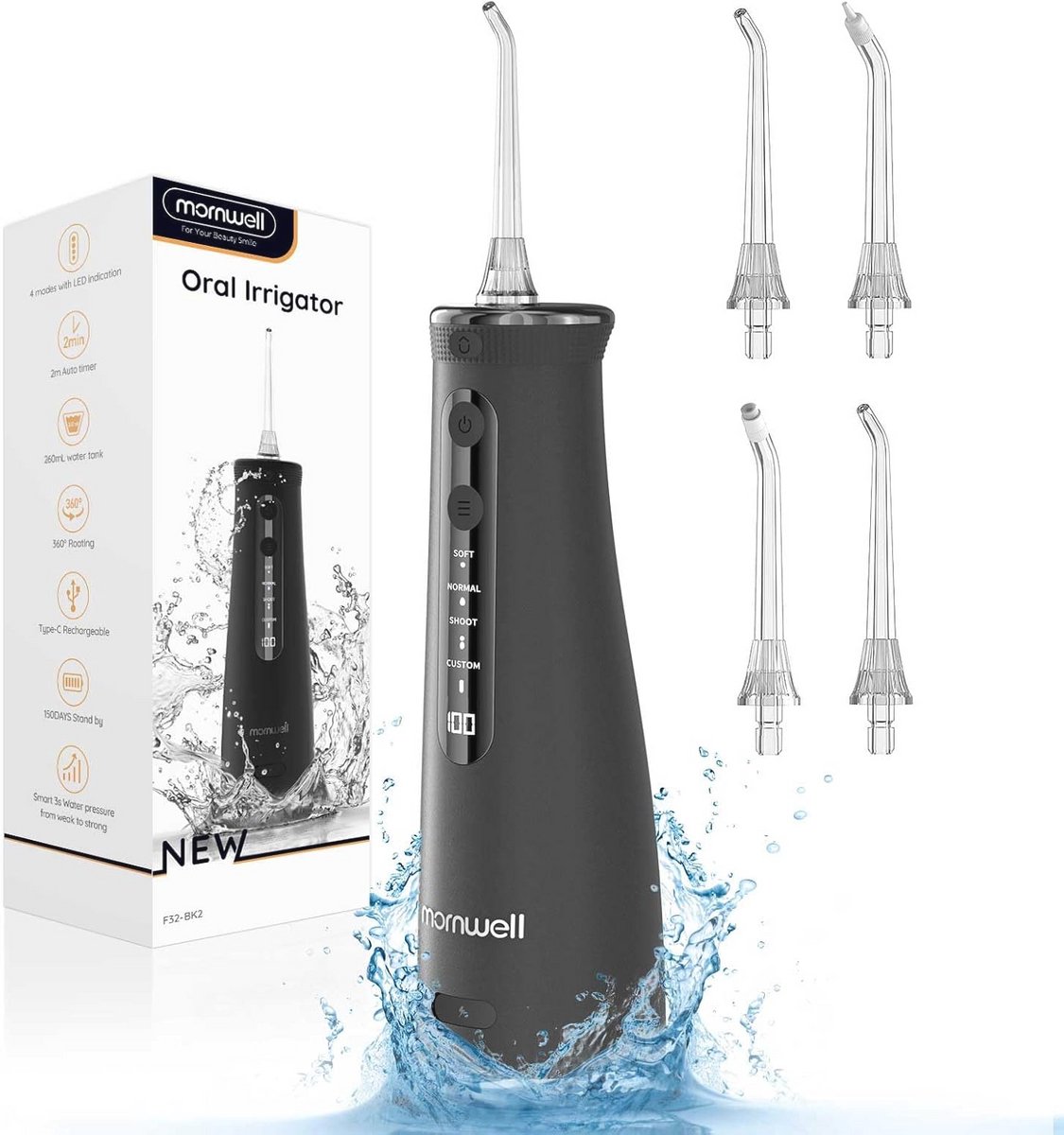 Draadloze Waterflosser - Professionele Tandenreiniger met Lange Batterijduur en Meerdere Modi
