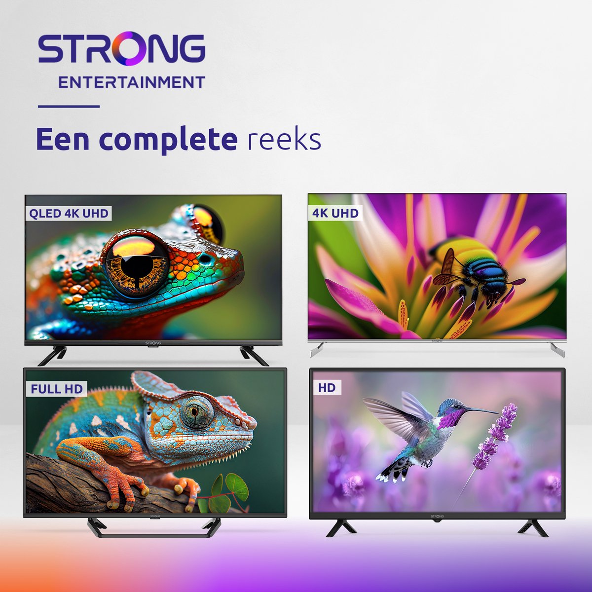 STRONG - HDTV 32" (80 cm) SRT32HF2003C - Drievoudige tuners - afbeelding 3