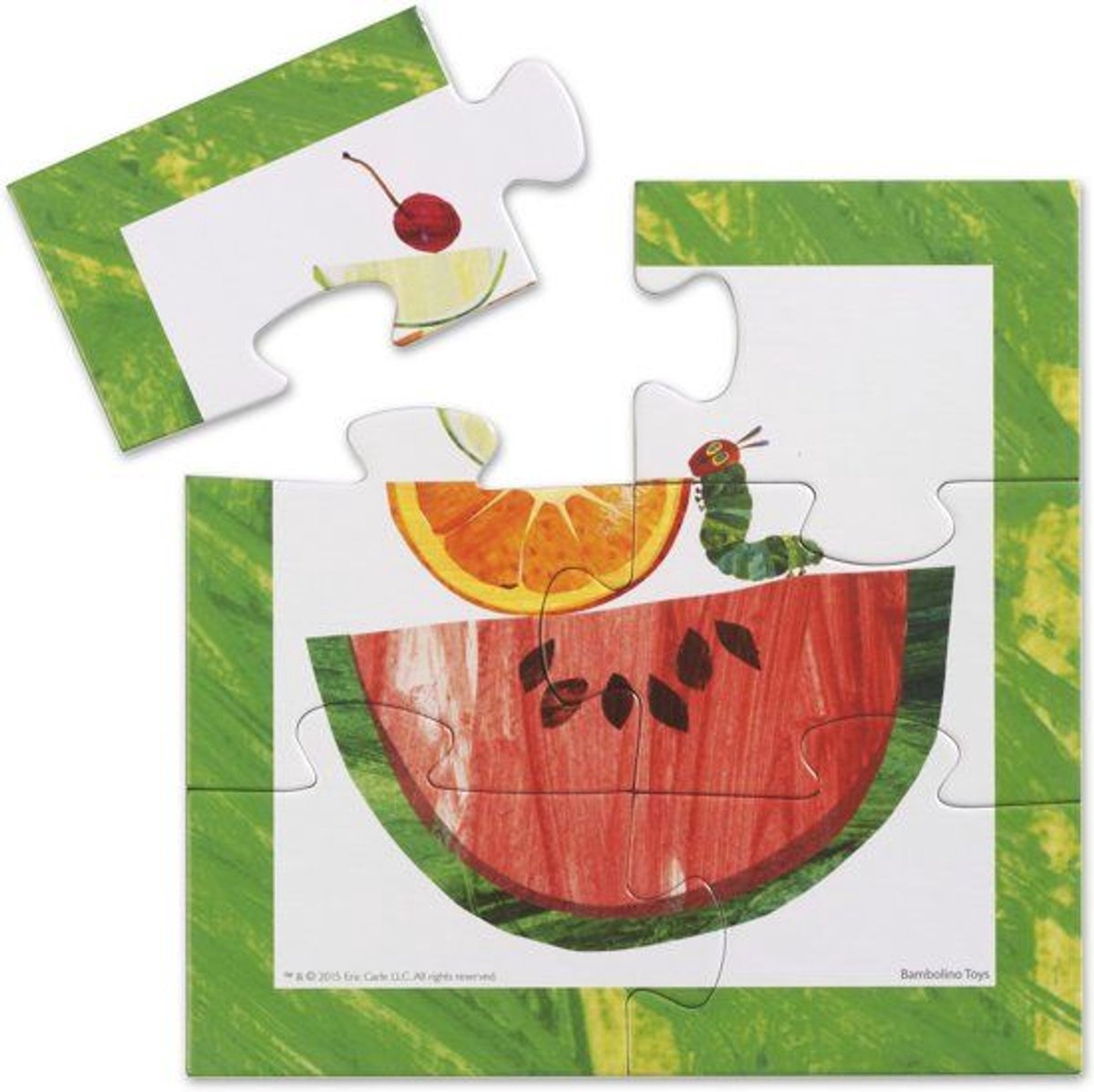 Rupsje Nooitgenoeg puzzel 4 in 1 educatief peuter speelgoed - kinderpuzzel 4x6x9x16 stukjes leren puzzelen - cadeautip puzzel 3 jaar en ouder - Bambolino Toys — afbeelding 10