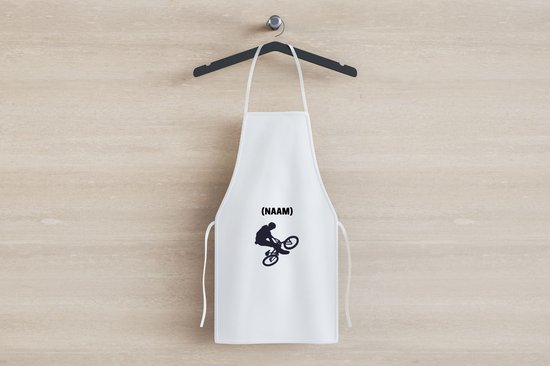 Akyol - BMX avec eigen naam Tablier de cuisine - Sport - cycliste - vélo - 82 par 71 cm