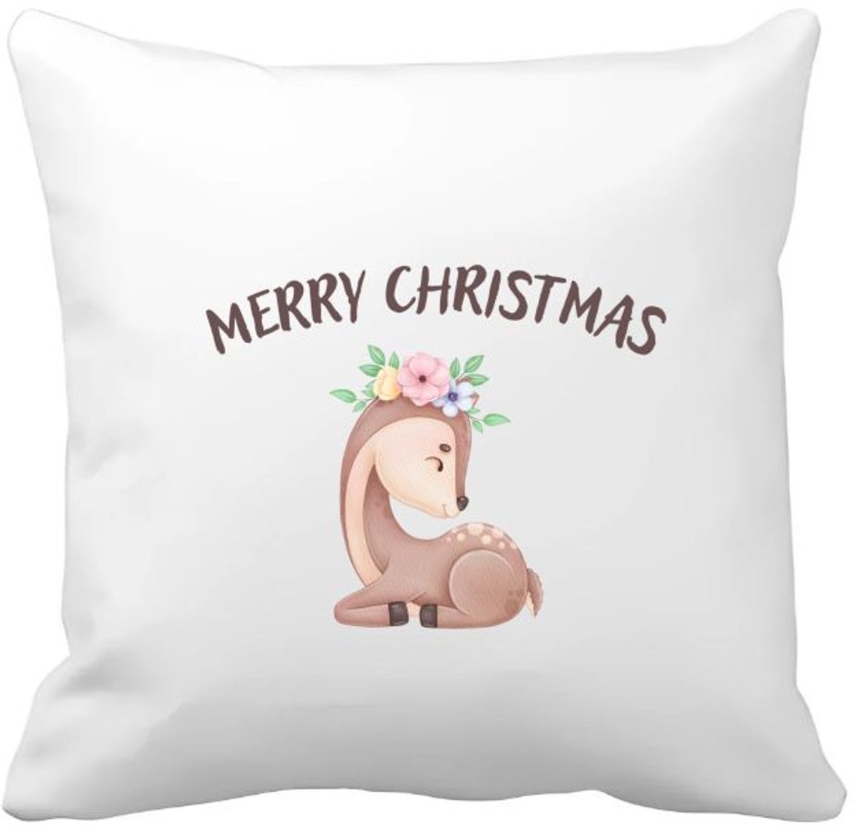 Akyol kerst rendier Kussen hoes - Kerstmis - kerst beker - winter - kerst - christmas - kerst cadeau - 40 bij 40 cm Multicolor