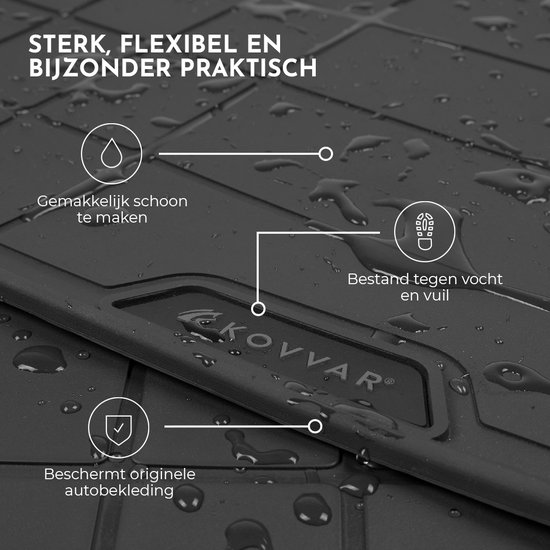 Tapis de coffre en caoutchouc sur mesure pour Skoda Kodiaq 2024 - présent - Version : Convient uniquement aux modèles avec plancher de chargement bas