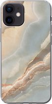Telefoonhoesje Geschikt voor iPhone 12 hoesje - Luxe - Mineralen - Natuurstenen - Siliconen Telefoonhoesje Telefoonhoesje