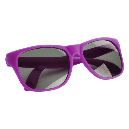 Party zonnebril - fuchsia roze - kunststof - UV400 - verkleedbril voor volwassenen van RelaxxNow — afbeelding 4