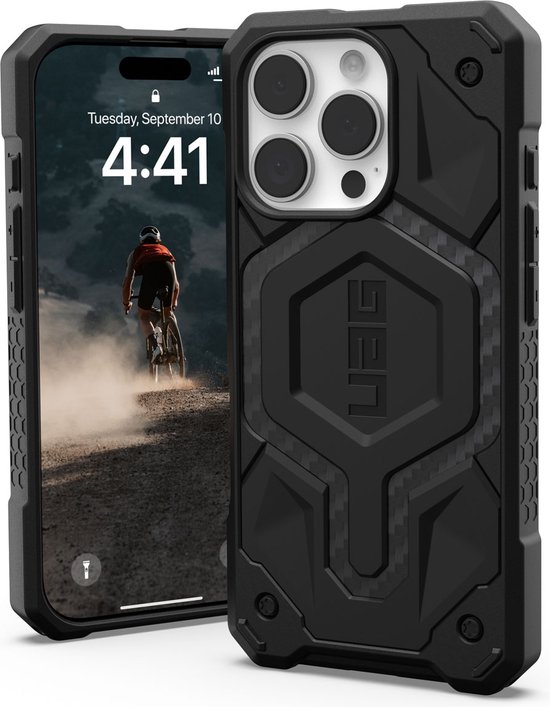Coque UAG adaptée à l' iPhone 16 Pro Case - UAG Monarch Back Cover - noir