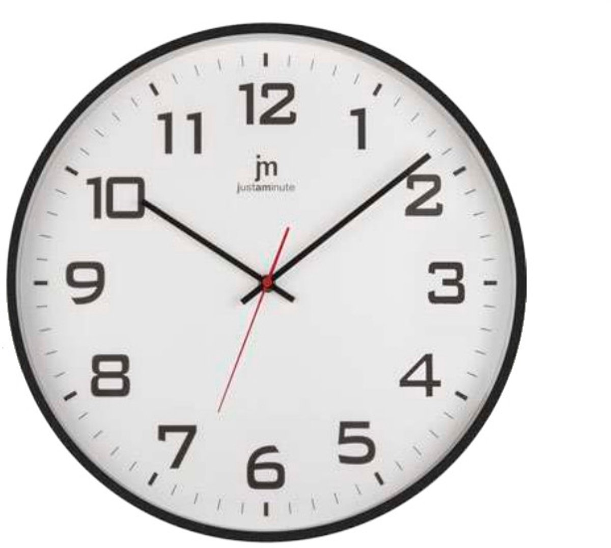 Lowell Justaminute 00880N wand- & tafelklok Kwartsklok Cirkel Zwart