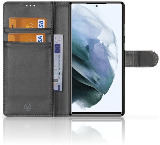 Étui pour téléphone portable Samsung Galaxy S22 Ultra Book Cover Marble Grijs
