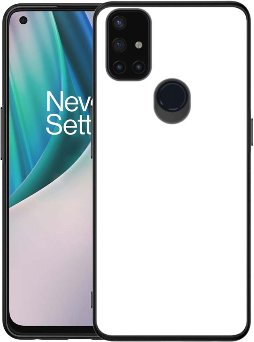 Backcover Hoesje OnePlus Nord N10 Zwart/wit