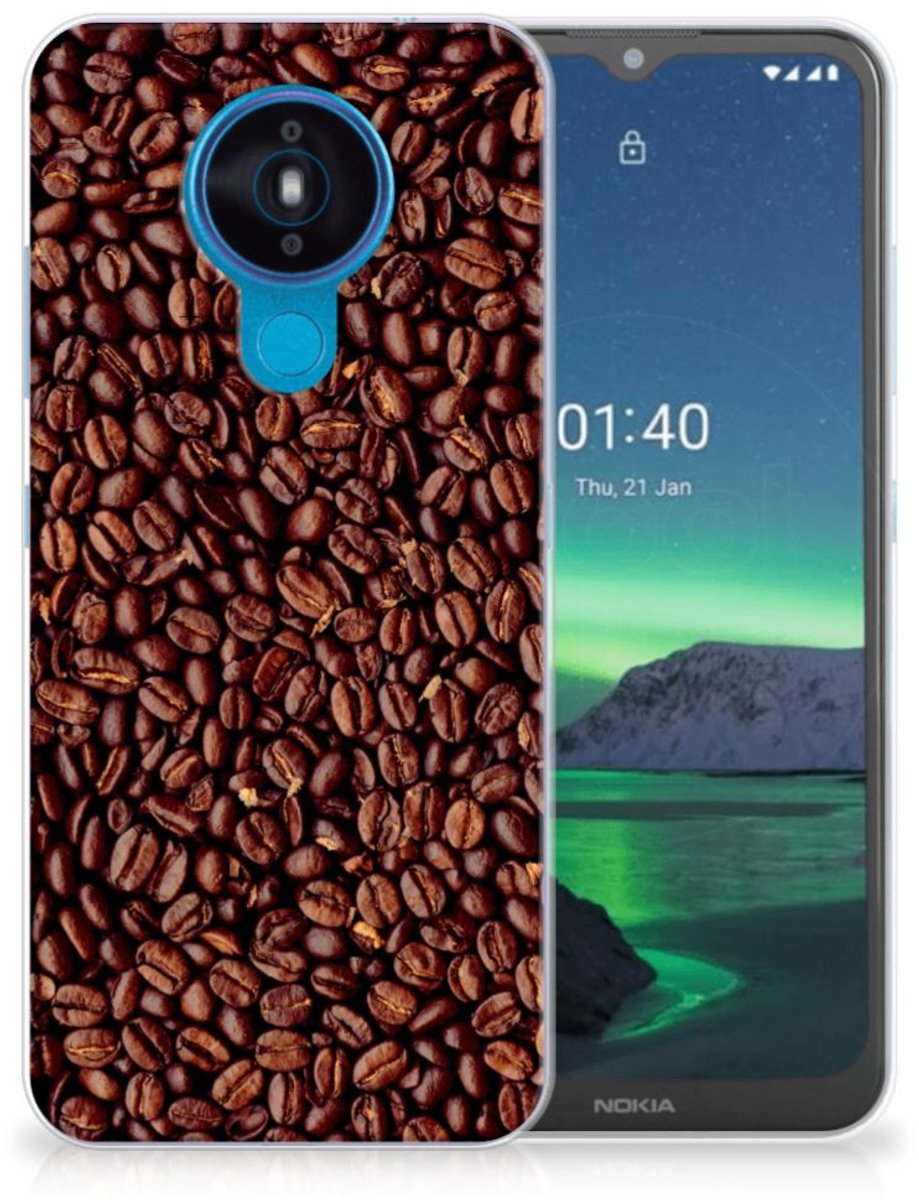 Nokia 1.4 Siliconen Case Koffiebonen