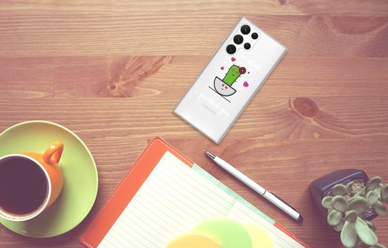 Silicone Gel Case pour Samsung Galaxy S22 Ultra Coque Cactus Glad