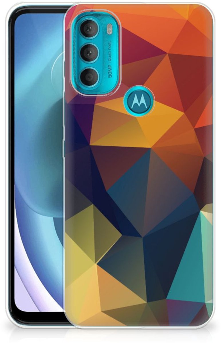 Motorola Moto G71 5G TPU Hoesje Polygon Color