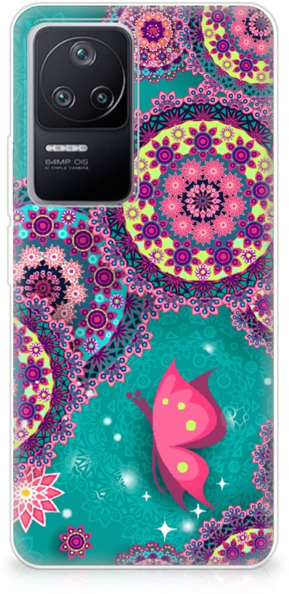 Xiaomi Poco F4 Hoesje maken Cirkels en Vlinders