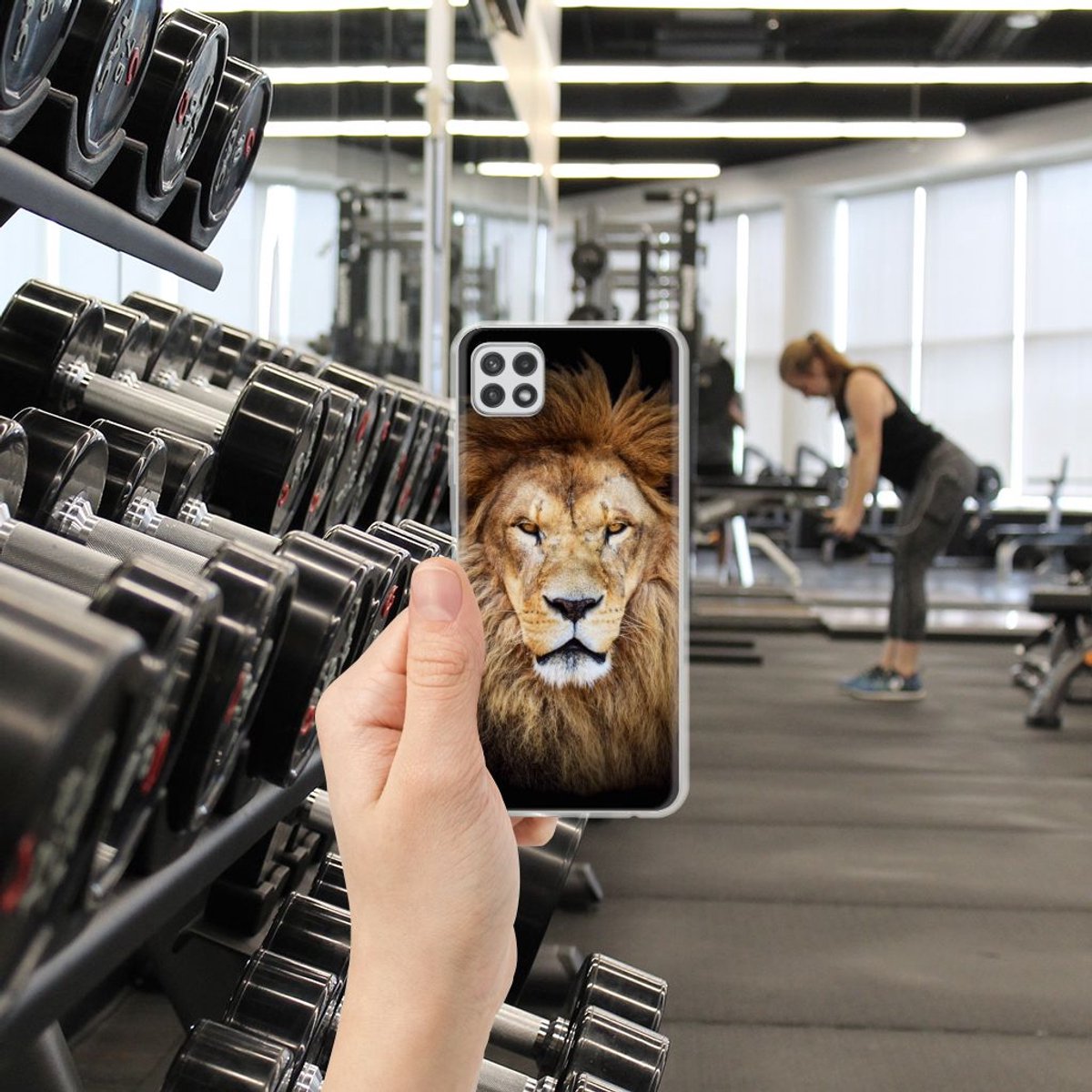 Samsung Galaxy A22 5G TPU Hoesje Leeuw