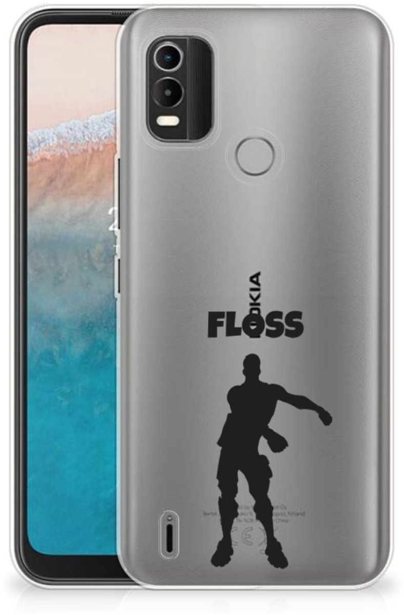Nokia C21 Plus Telefoonhoesje met Naam Floss