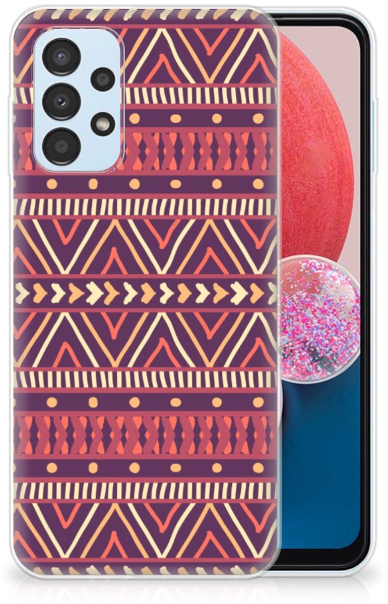 Back Cover voor Samsung Galaxy A13 4G TPU bumper Aztec Paars