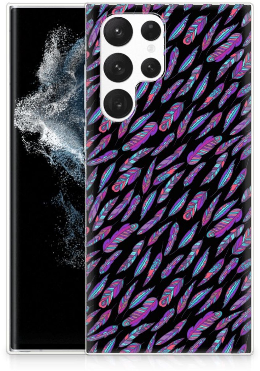 Samsung Galaxy S22 Ultra TPU bumper Feathers Color