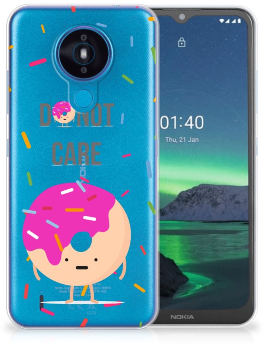 Nokia 1.4 Siliconen Case Donut Roze
