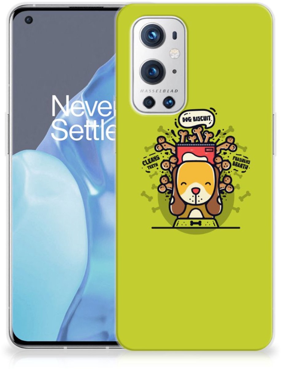 OnePlus 9 Pro Telefoonhoesje met Naam Doggy Biscuit