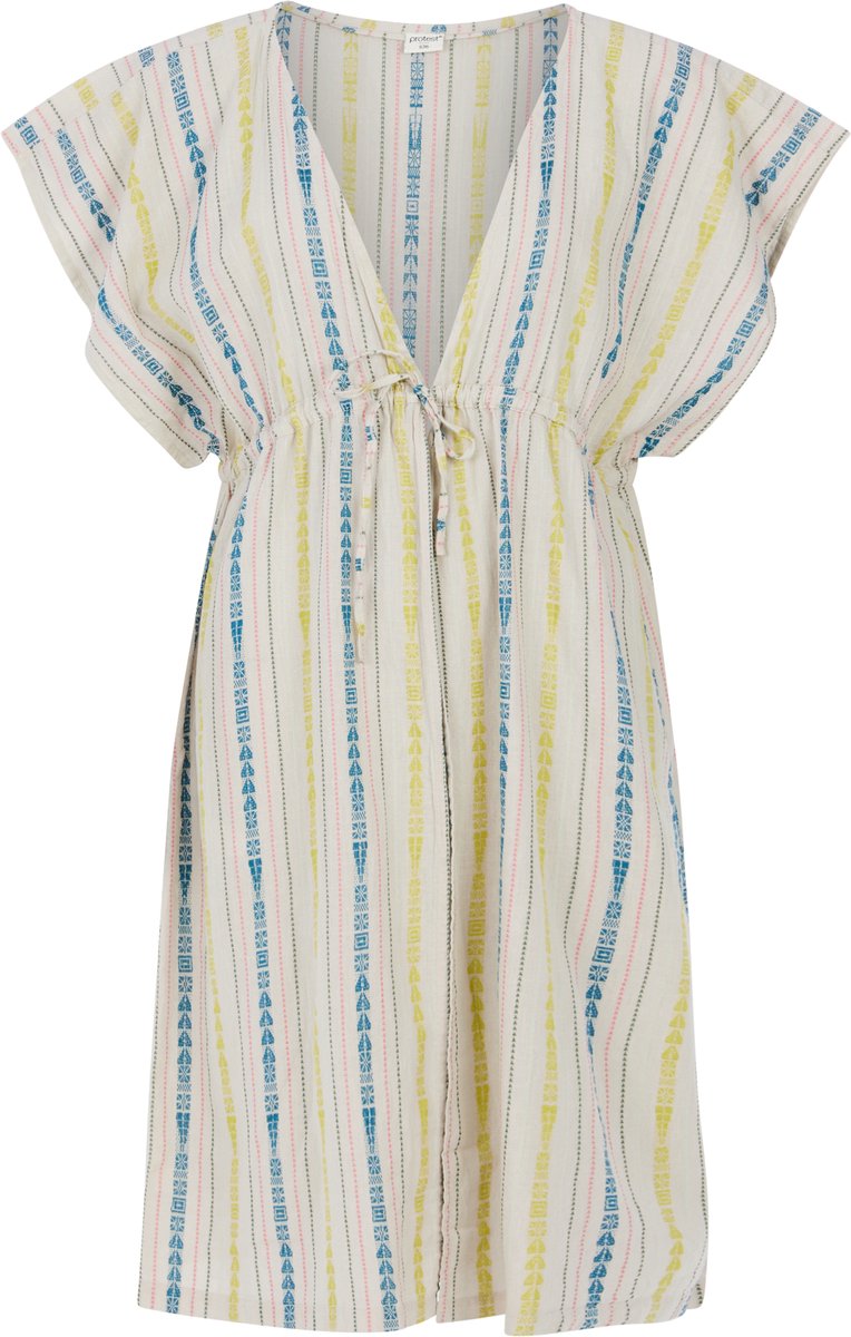 Protest Prtkeara – Kimono Dames – Korte mouwen – Gestreept Kitoffwhite